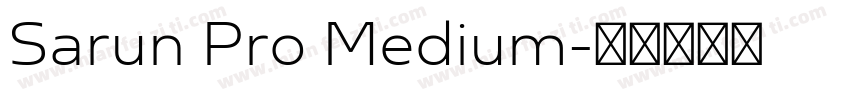 Sarun Pro Medium字体转换